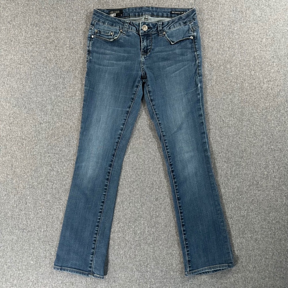 William Rast Baby Bootcut Jeans Womens 26 Blue Denim Stretch Low Rise Y2K Style